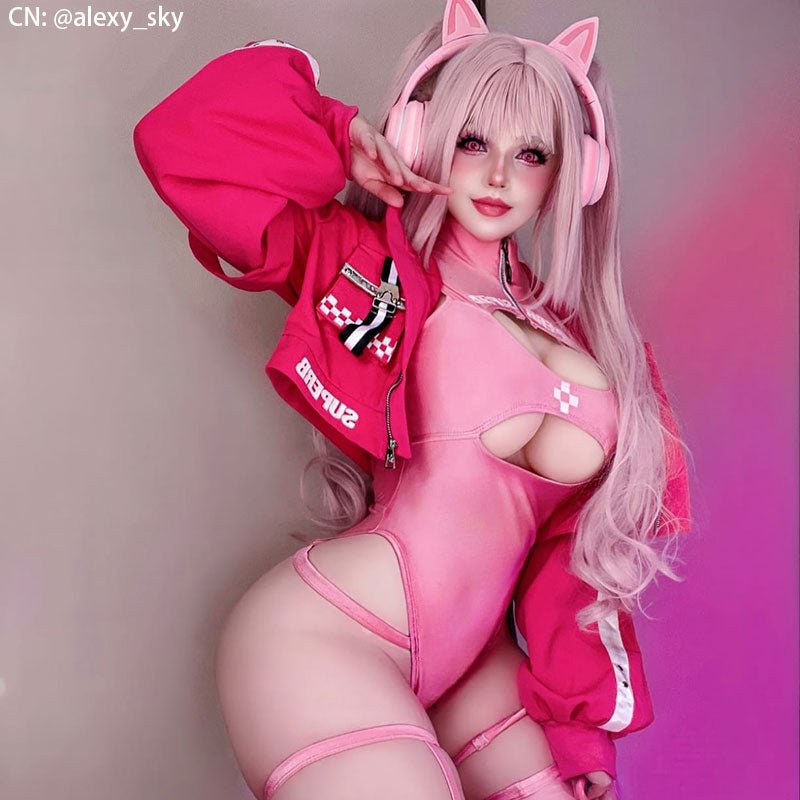 Nikke The Goddess Of Victory Alice Light Pink Cosplay Wig - lemailwigs