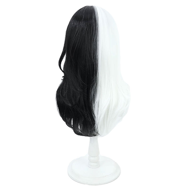 Nikke The Goddess of Victory Rosanna Black mixed White Cosplay Wig - lemailwigs