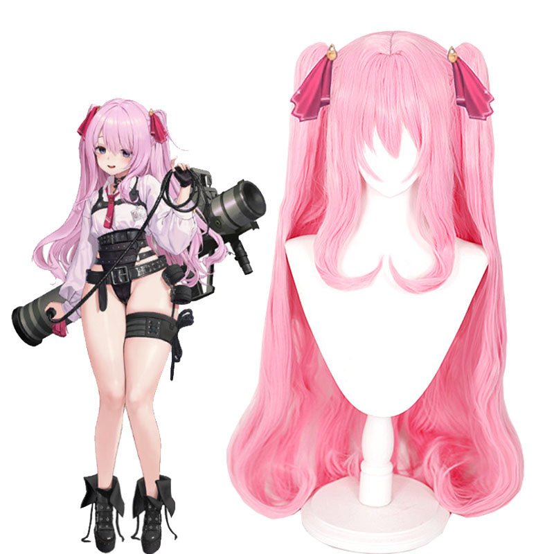 Nikke The Goddess Of Victory Yuni Pink Cosplay Wig - lemailwigs