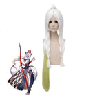 Onmyoji Shikigami White Wolf White Mixed Long Straight Synthetic Cospaly wigs - lemailwigs