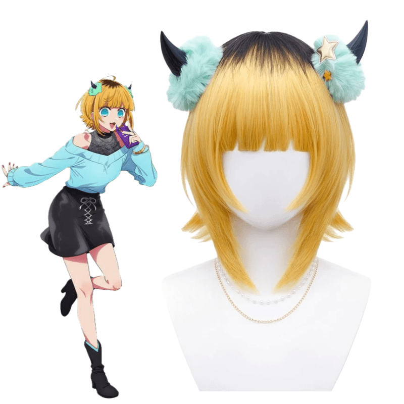 Oshi no Ko Memu Cho Brown Mixed Blonde Cosplay Wig - lemailwigs