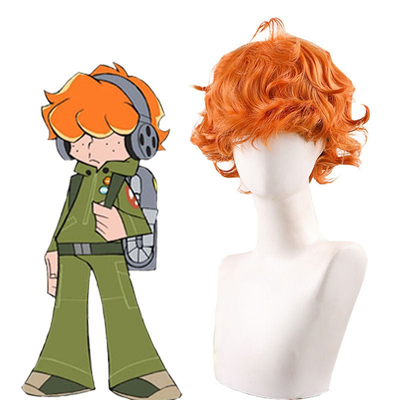 Panty & Stocking with Garterbelt Brief Short Orange Cosplay Wig1