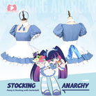 Panty & Stocking with Garterbelt Stocking Anarchy Sweets Paradise Maid Outfit Cosplay Costume - lemailwigs