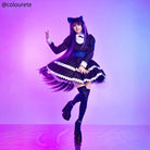 Panty & Stocking with Garterbelt Stocking Long Blue Cosplay Wig - lemailwigs