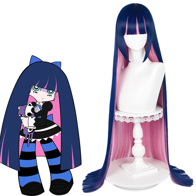 Panty & Stocking with Garterbelt Stocking Long Blue Cosplay Wig - lemailwigs