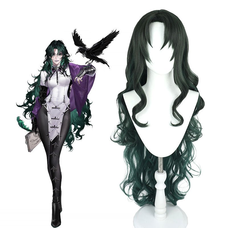 Path to Nowhere Raven Gradient Curly Cosplay Wig - lemailwigs
