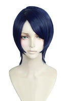 Persona 5 Yusuke Kitagawa Short Dark Blue Straight Cosplay Wigs - lemailwigs