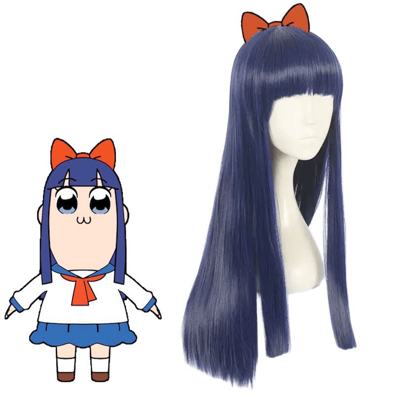 Pop Team Epic Pipimi Blue Long Copslay Wig - lemailwigs