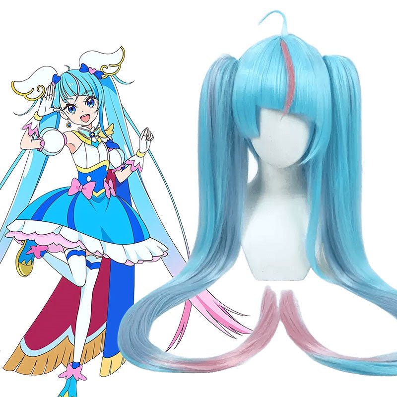 Precure Pretty Cure Cure Sky Sora Harewataru Blue Cosplay Wig - lemailwigs