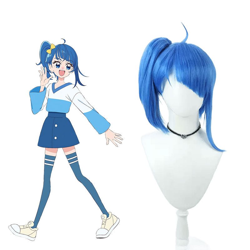 Precure Pretty Cure Cure Sky Sora Harewataru Blue Cosplay Wig - lemailwigs