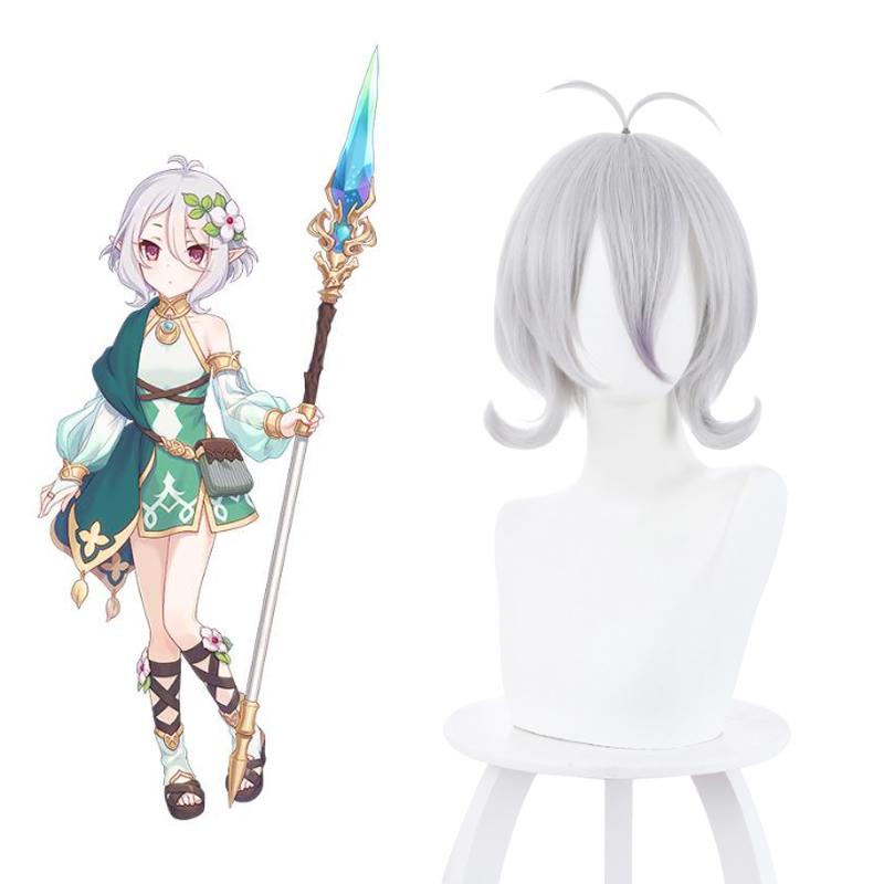 Princess Connect! Re:Dive Kokoro Natsume Short Silver Grey Cosplay Wigs - lemailwigs