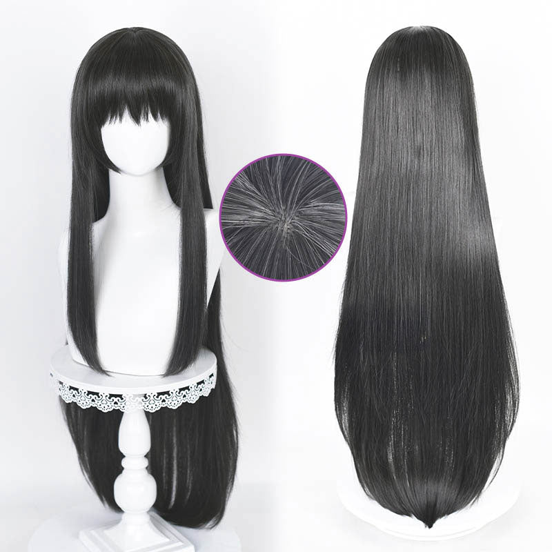 Puella Magi Madoka Magica Homura Akemi Black Long Straight Cosplay Wig - lemailwigs