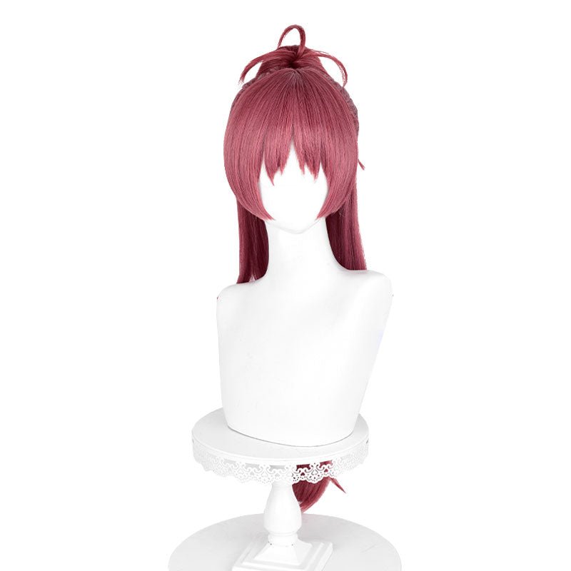 Puella Magi Madoka Magica Kyouko Sakura Wine Red Cosplay Wig - lemailwigs