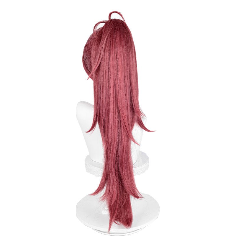 Puella Magi Madoka Magica Kyouko Sakura Wine Red Cosplay Wig - lemailwigs