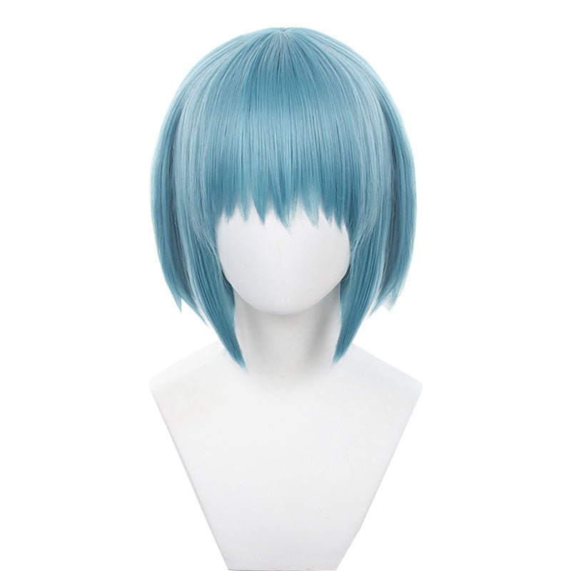 Puella Magi Madoka Magica Sayaka Miki Short Blue Cosplay Wig - lemailwigs