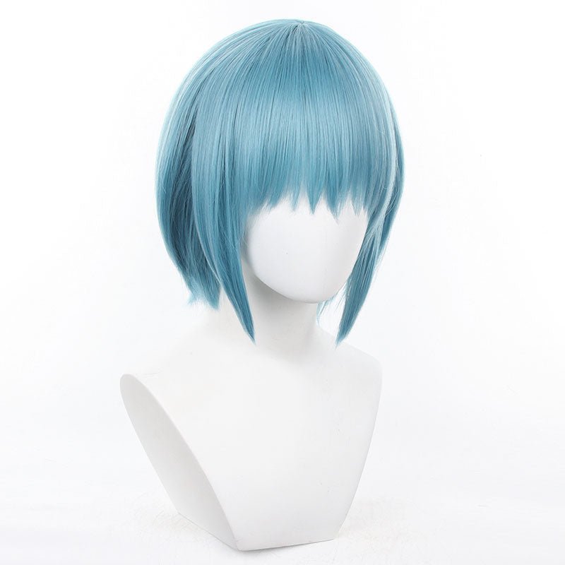 Puella Magi Madoka Magica Sayaka Miki Short Blue Cosplay Wig - lemailwigs