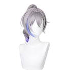 Ready To Ship Honkai: Star Rail Silver Wolf Grey Mixed Blue Cosplay Wig - lemailwigs