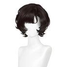 Reverse: 1999 Schneider Short Curly Black Cosplay Wig - lemailwigs