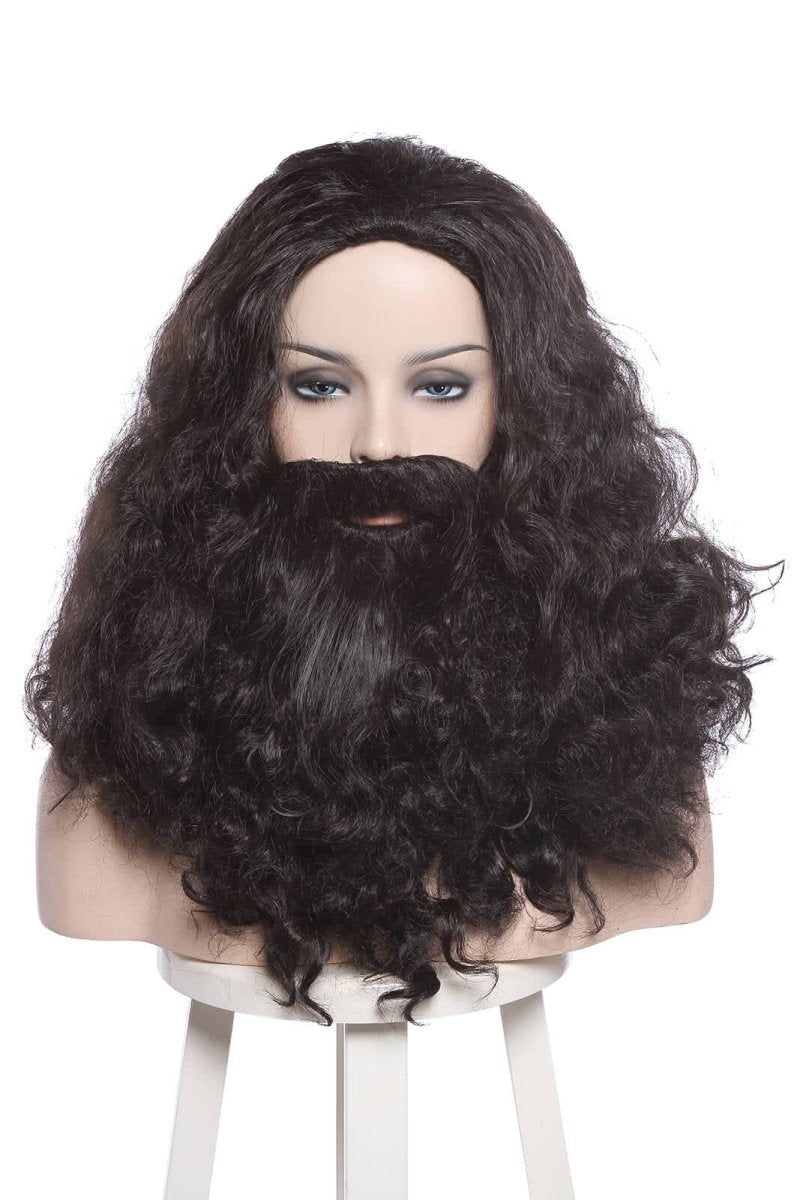Rubeus Hagrid Black Curly Cosplay Wigs - lemailwigs
