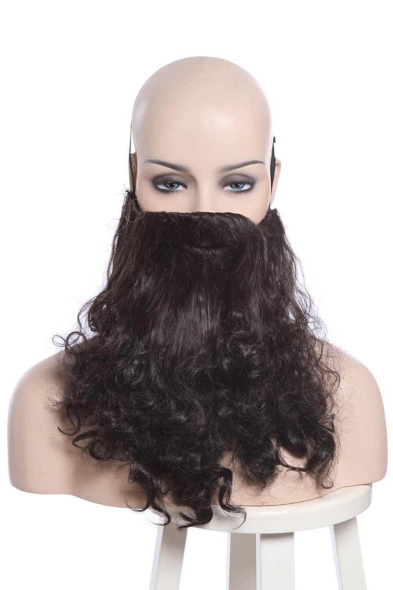 Rubeus Hagrid Black Curly Cosplay Wigs - lemailwigs