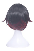 RWBY Ruby Rose Red Mixed Black Synthetic Short Cosplay Wigs - lemailwigs