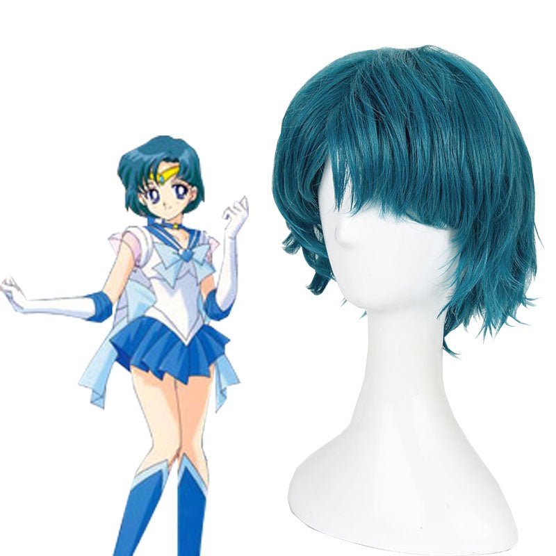 Sailor Moon Ami Mizuno Short Cosplay Wigs - lemailwigs