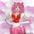 Sailor Moon Chibiusa Short Pink Cosplay Wig - lemailwigs