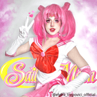 Sailor Moon Chibiusa Short Pink Cosplay Wig - lemailwigs