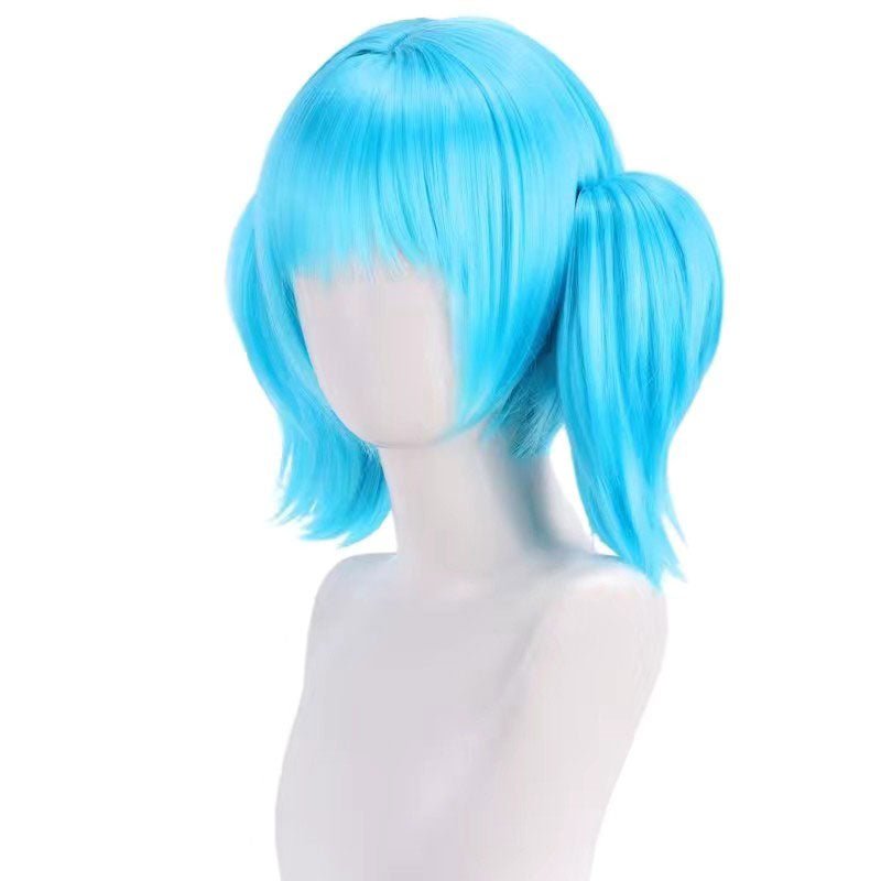 Sally Face Sally Blue Halloween Cosplay Wig - lemailwigs