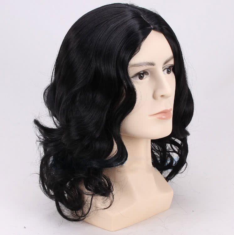 Severus Snape Black Curly Cosplay Wigs - lemailwigs