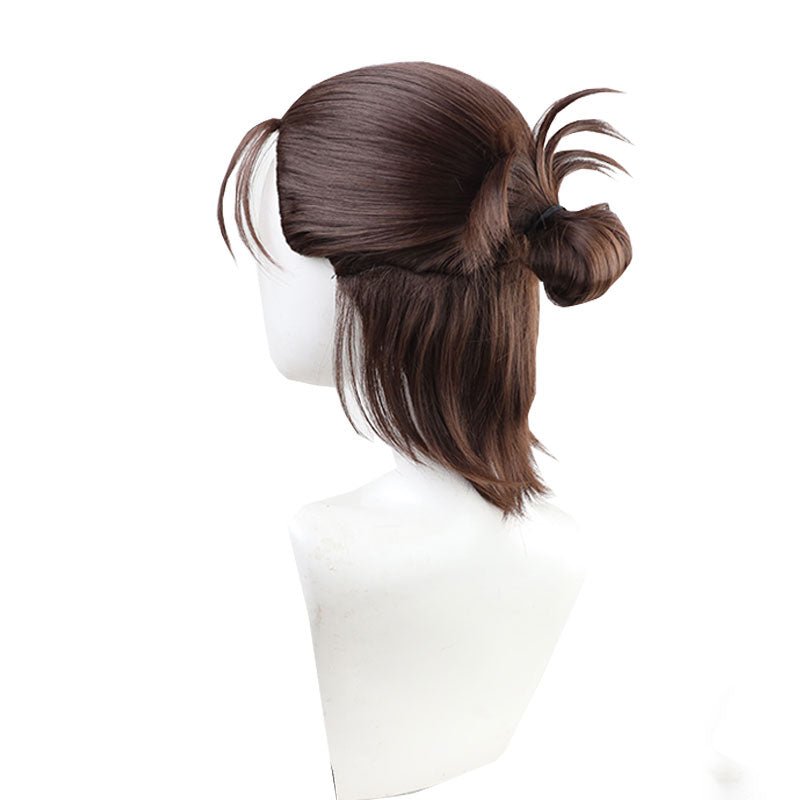 Shingeki no Kyojin Eren Yeager Dark Brown Short Cosplay Wigs - B - lemailwigs