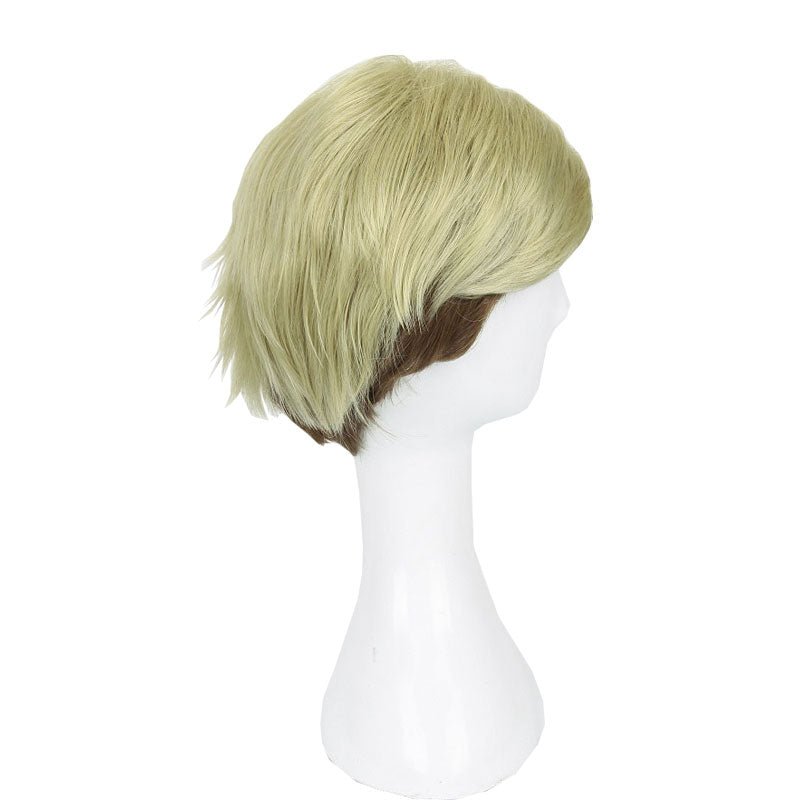 Shingeki No Kyojin Erwin Smith Golden Gradient Short Cosplay Wig - lemailwigs