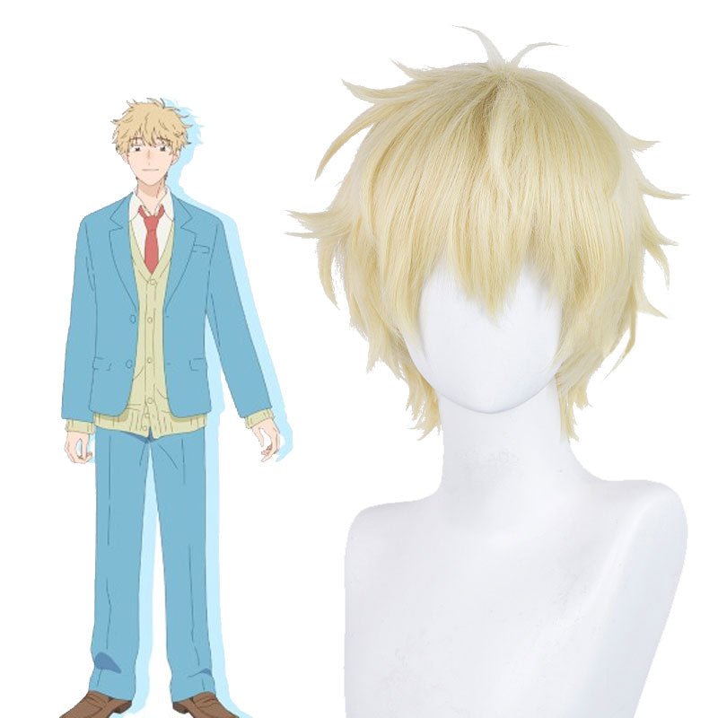 Skip and Loafer S¨­suke Shima Short Blonde Cosplay Wig - lemailwigs