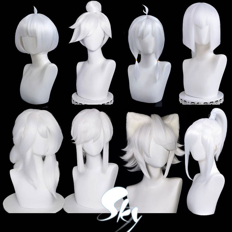 Sky: Children of the Light White Halloween Cosplay Wigs 8 Styles - lemailwigs