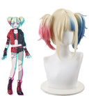 Suicide Squad Isekai Harley Quinn Pink Blue Halloween Cosplay Wig - lemailwigs
