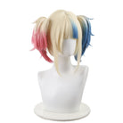 Suicide Squad Isekai Harley Quinn Pink Blue Halloween Cosplay Wig - lemailwigs