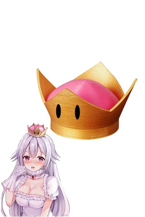 Super Mario Bowsette Princess Golden Crown - lemailwigs