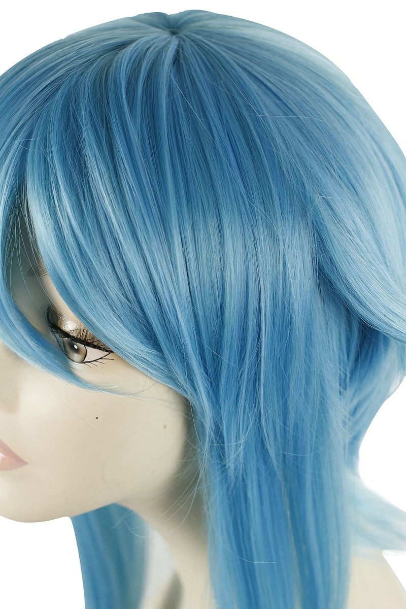 Sword Art Online Asada Shino Medium Blue Male Cosplay Wig - lemailwigs