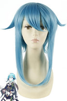 Sword Art Online Asada Shino Medium Blue Male Cosplay Wig - lemailwigs