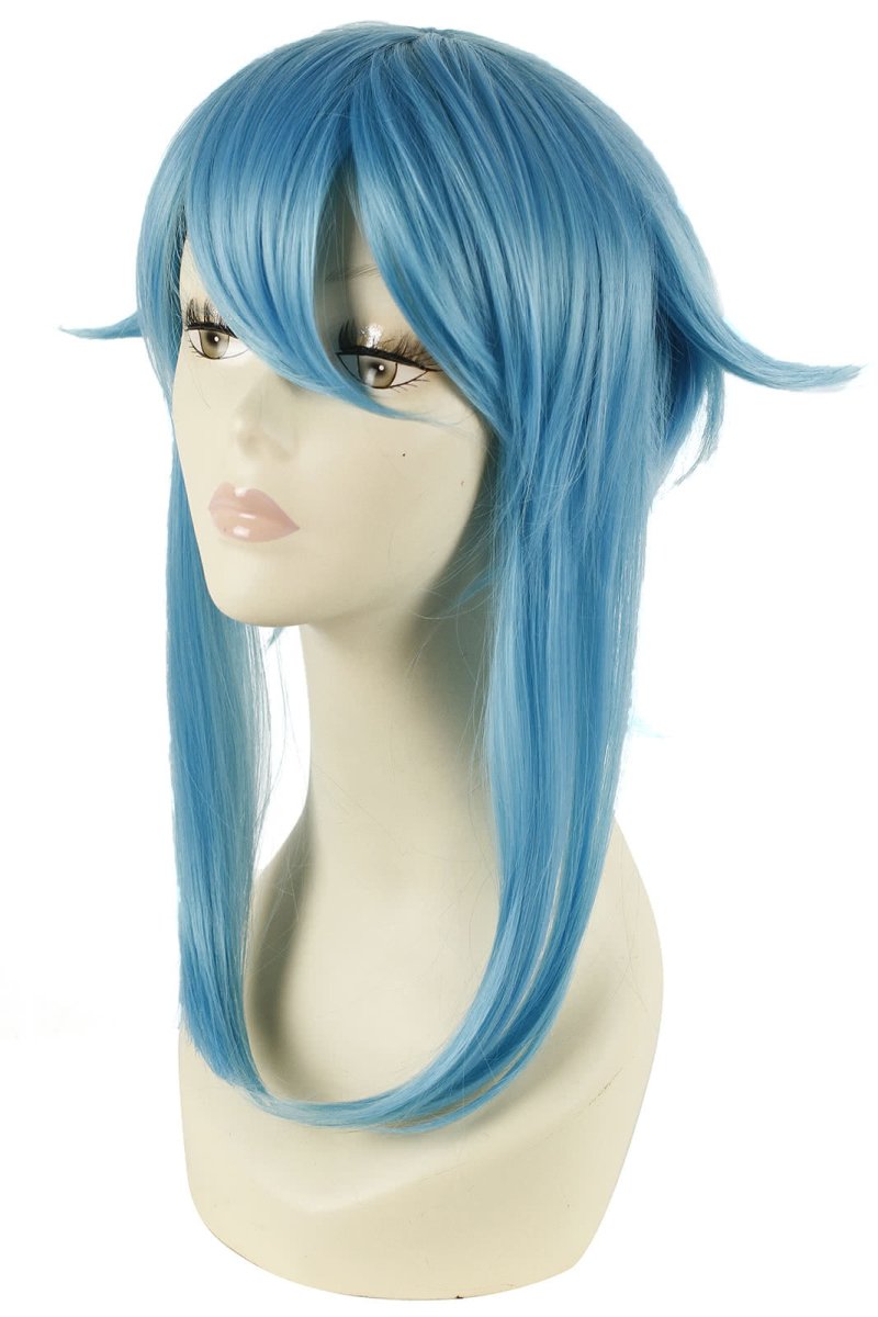 Sword Art Online Asada Shino Medium Blue Male Cosplay Wig - lemailwigs