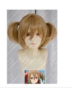 Sword Art Online Ayano Keiko Straight Brown Anime Cosplay Wigs - lemailwigs
