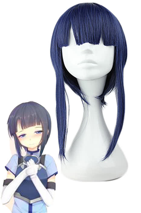 Sword Art Online Sachi Medium Blue Female Cosplay Wigs - lemailwigs