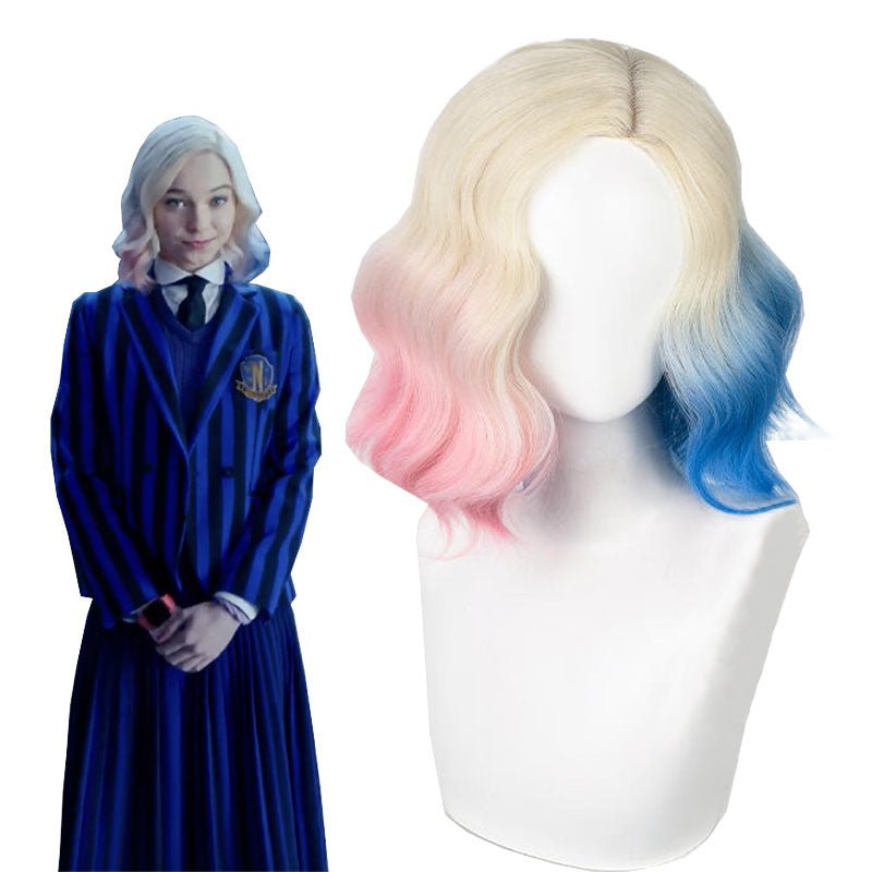 The Addams Family Enid Sinclair Multi - Color Cosplay Wig - lemailwigs