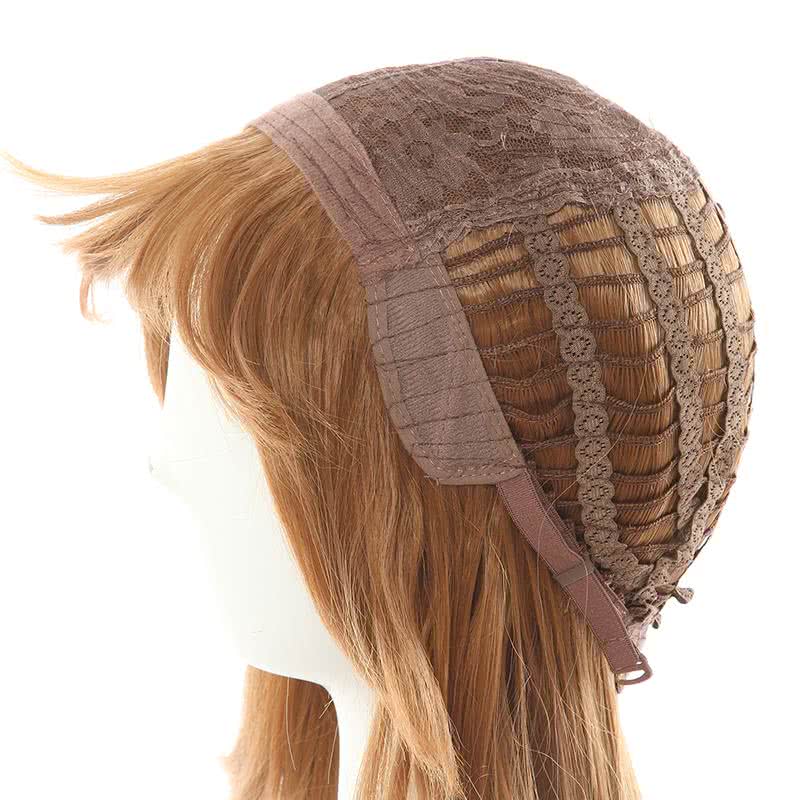 The Rising of the Shield Hero Raphtalia Long Straight Brown Cosplay Wigs With Ears - lemailwigs