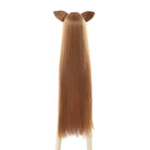 The Rising of the Shield Hero Raphtalia Long Straight Brown Cosplay Wigs With Ears - lemailwigs
