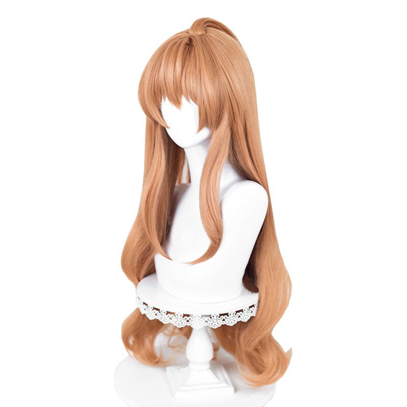 Toradora! Taiga Aisaka Long Orange Cosplay Wig - lemailwigs