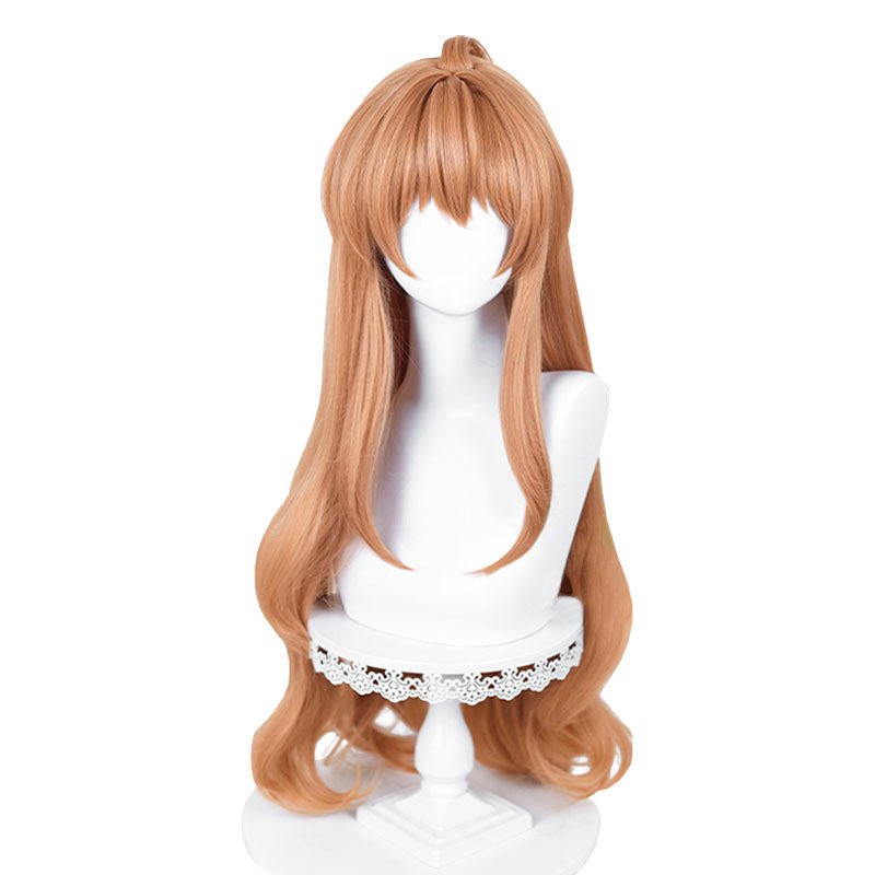 Toradora! Taiga Aisaka Long Orange Cosplay Wig - lemailwigs
