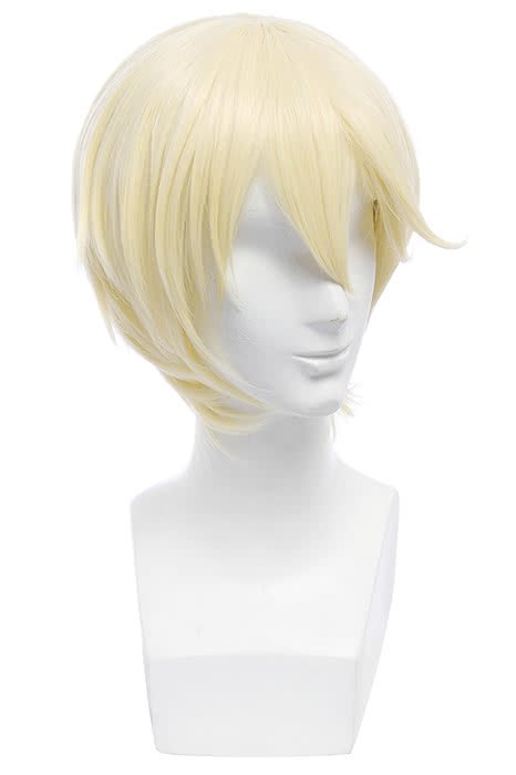 Touken Ranbu Higekiri Short Natura Blonde Cosplay Wigs JF - 0347 - 1 - lemailwigs