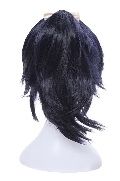 Touken Ranbu Online Yamatonokami Yasusada Blue mixed Black Men Cosplay Wigs - lemailwigs