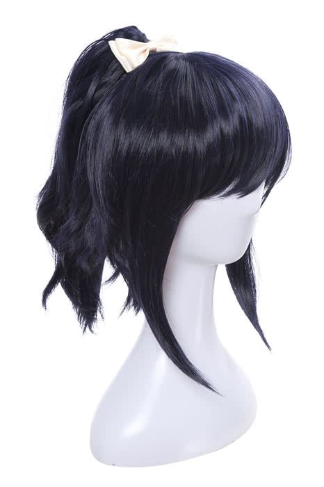 Touken Ranbu Online Yamatonokami Yasusada Blue mixed Black Men Cosplay Wigs - lemailwigs